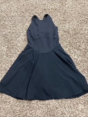 lululemon black tennis dress athletica | Dresses | Lululemon Wrapfront In Pool Partyclub Blue Sleeveless